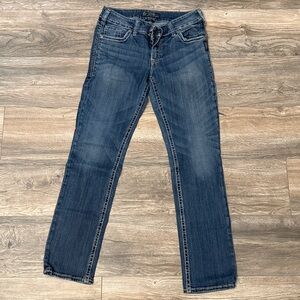 Vintage silver suki slim jeans